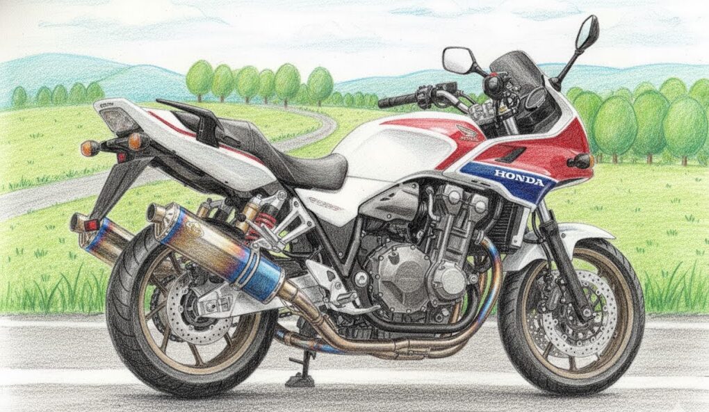 CB1300：迫力あるスタイリングの2本出し