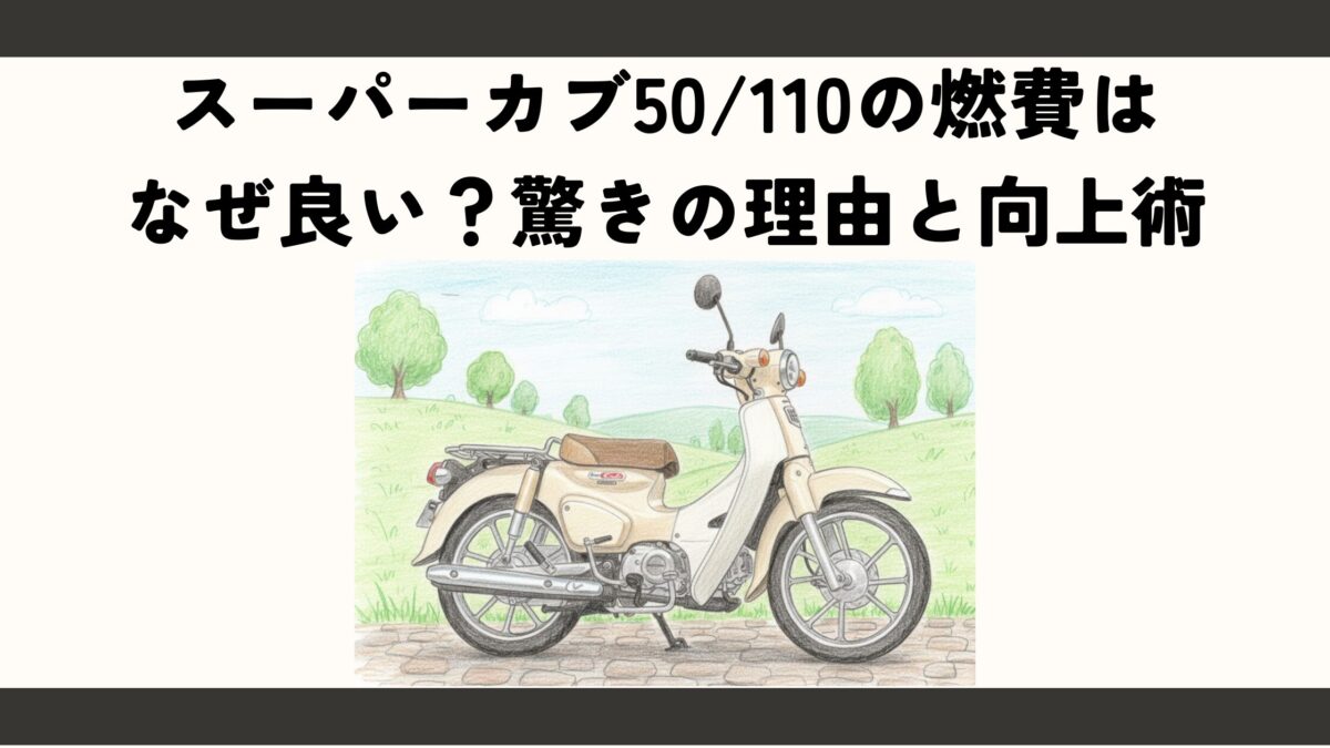 スーパーカブ50110の燃費はなぜ良い？驚きの理由と向上術