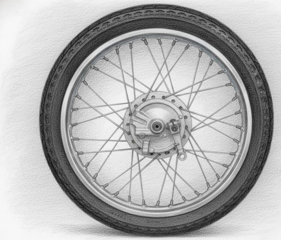 スーパーカブ50:ホイールカスタムで足回りを強化