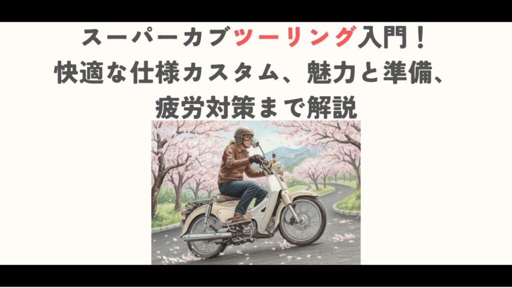 スーパーカブツーリング入門！快適な仕様カスタム、魅力と準備、疲労対策まで解説