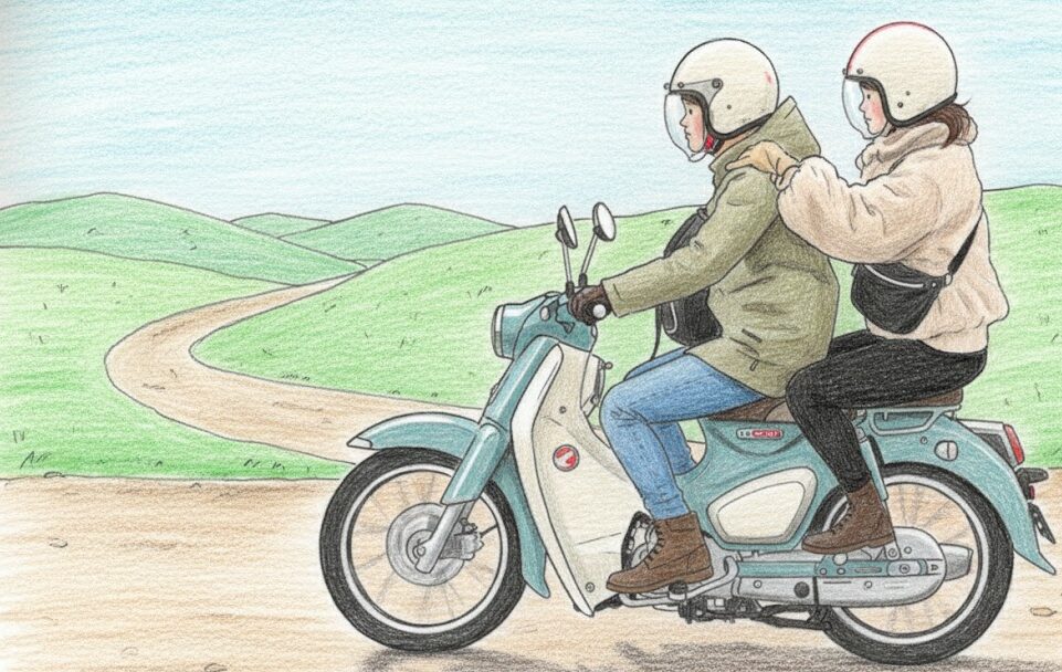 スーパーカブ二人乗りの条件と法律