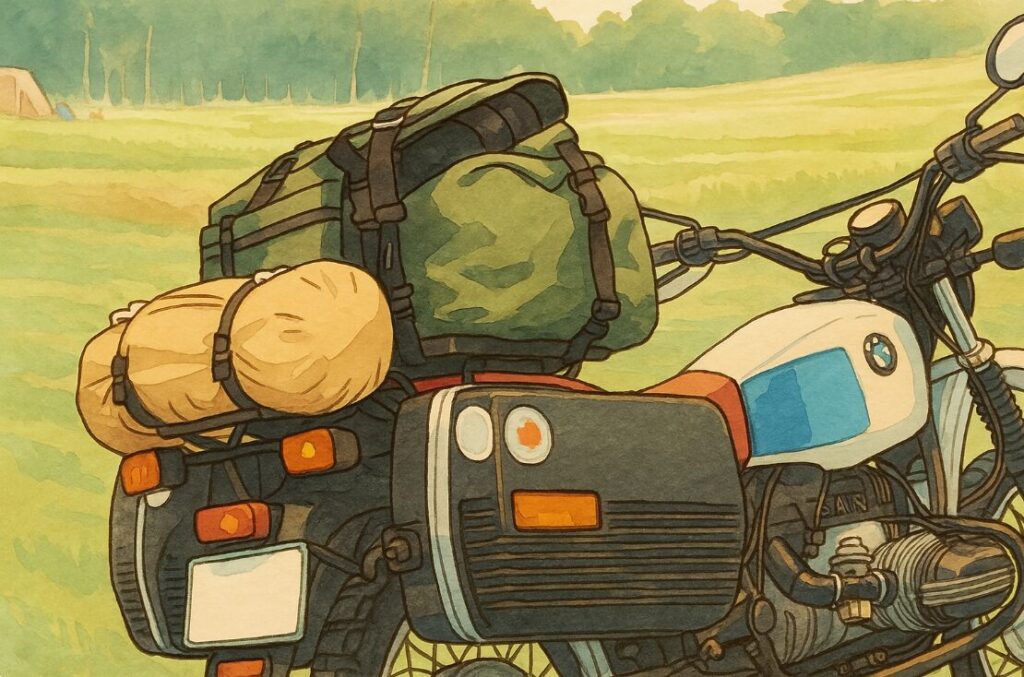 バイクへの積み方をイメージする