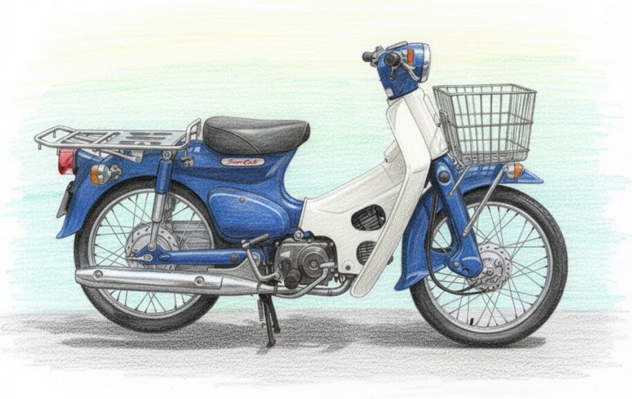 特色あるスーパーカブ50：カスタムパーツ