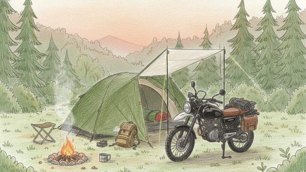 GB350：キャンプを叶えるパーツと走行性能