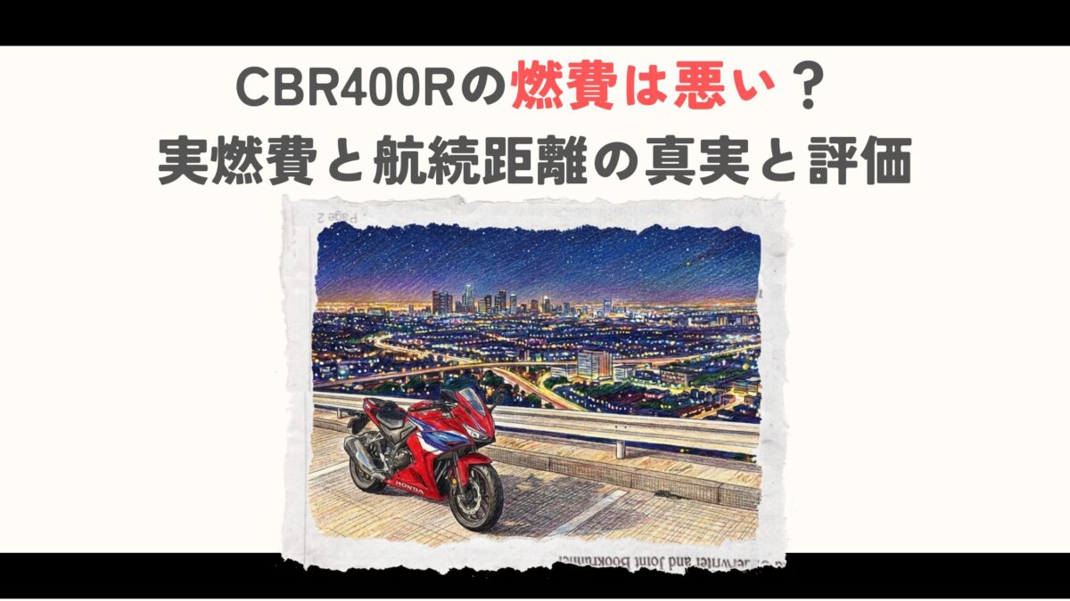 CBR400Rの燃費は悪い？実燃費と航続距離の真実と評価