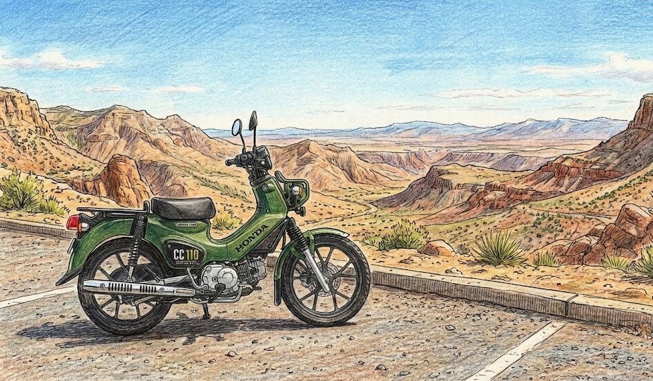 旅仕様のクロスカブ110(JA60)カスタムパーツ