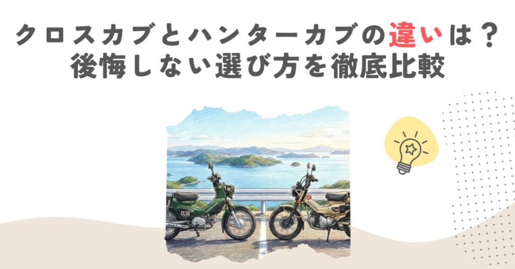クロスカブとハンターカブの違いは？後悔しない選び方を徹底比較