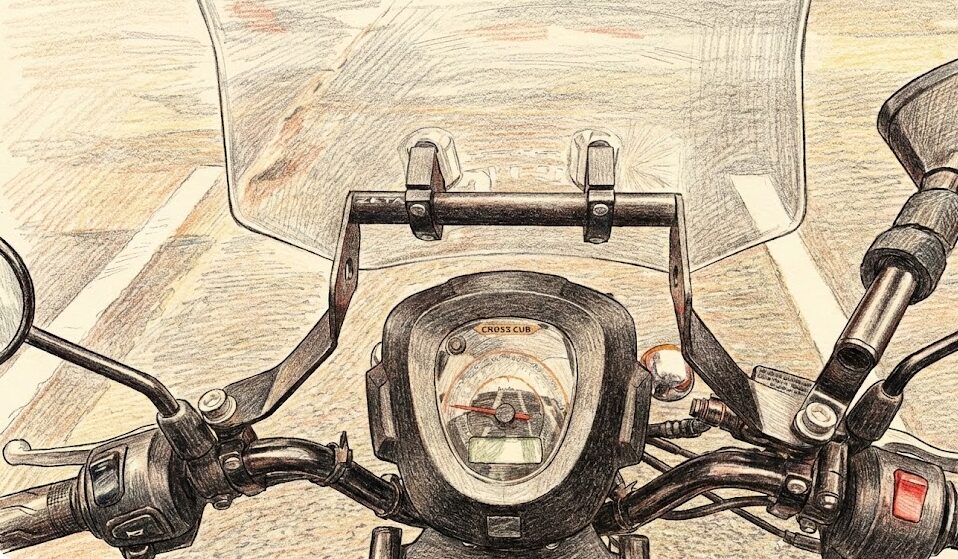 クロスカブ:長時間の運転で疲れる振動と姿勢