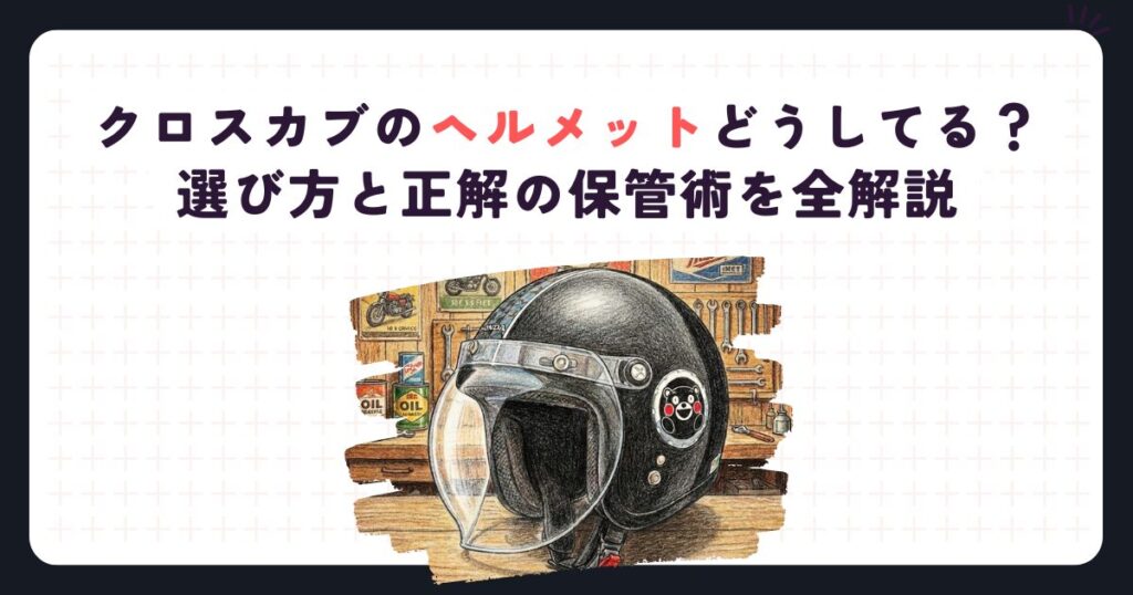 クロスカブのヘルメットどうしてる？選び方と正解の保管術を全解説