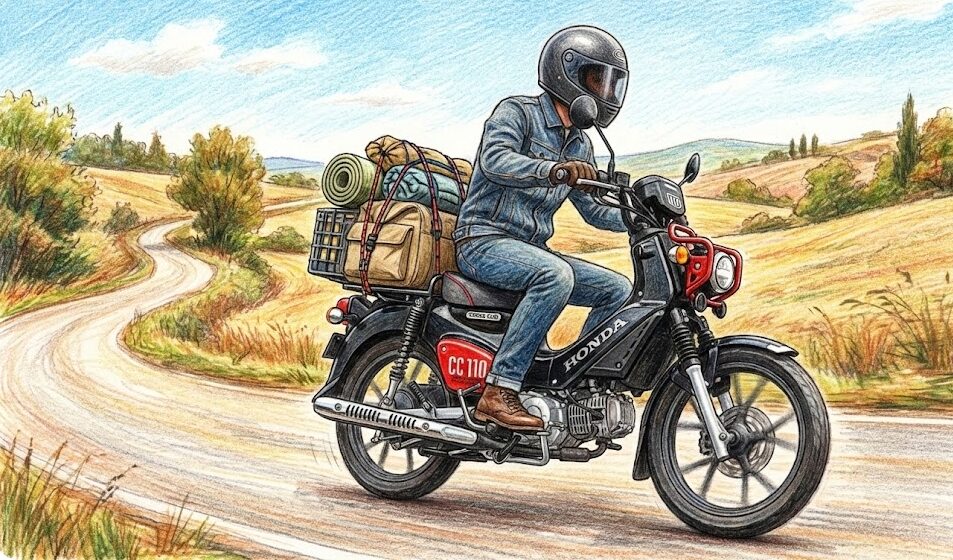 クロスカブ:積載強化でキャンプツーリングへ