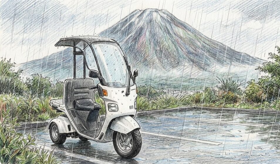 ジャイロキャノピーの雨対策に必須の装備とカスタム