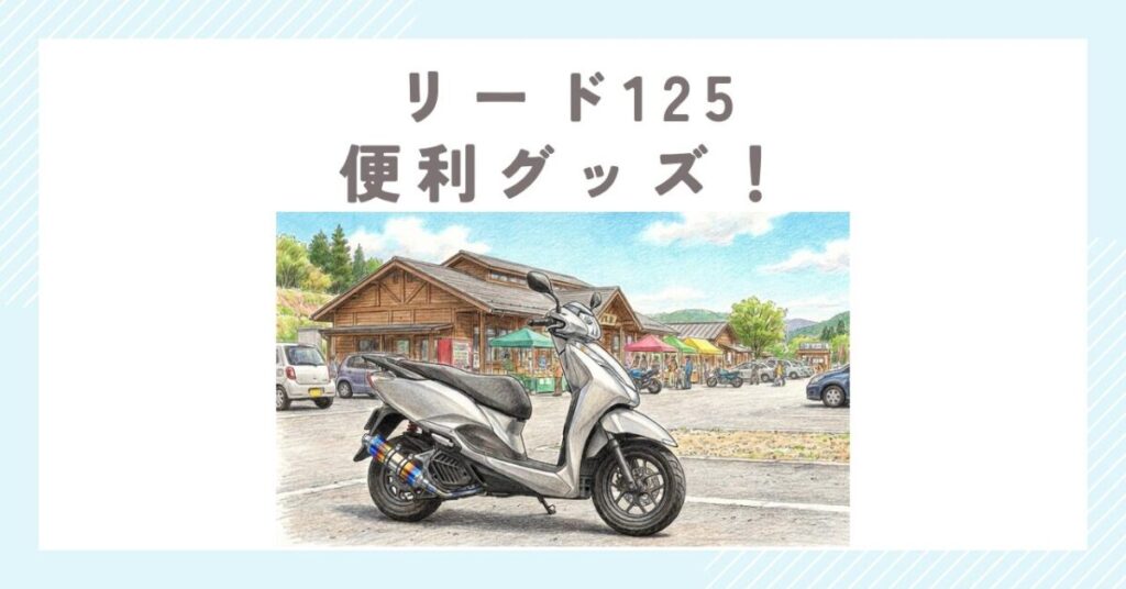 リード125便利グッズ！通勤を快適にするおすすめ装備とカスタム