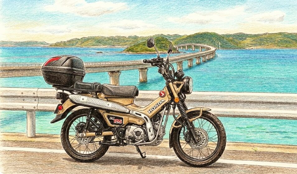 ハンターカブで二人乗りとリアボックスを両立