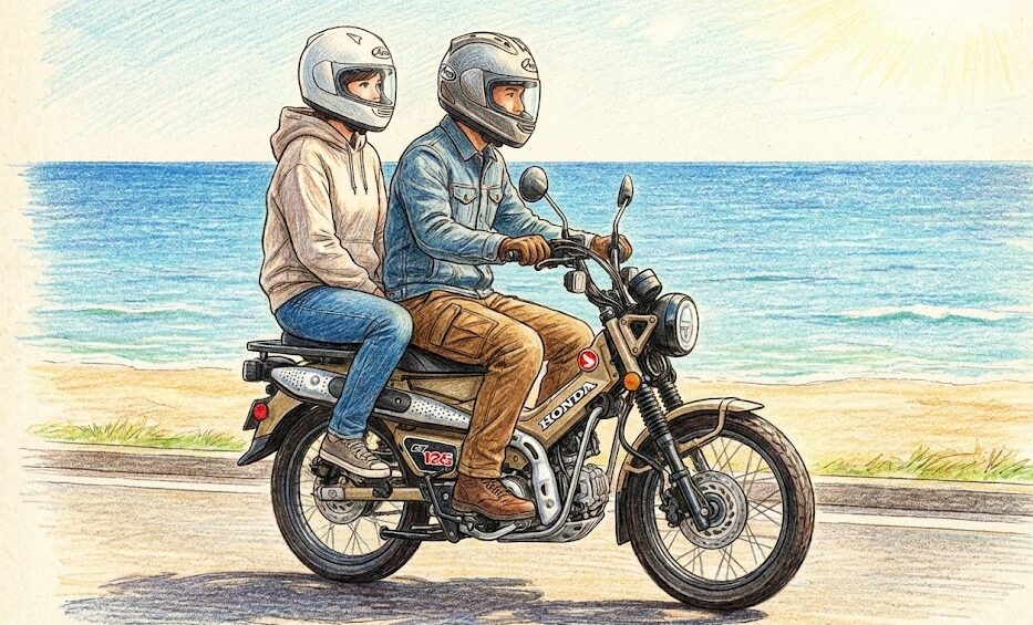 ハンターカブのタンデムシートのおすすめ活用法