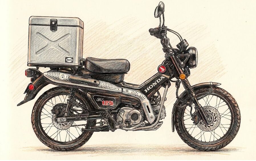 ハンターカブのリアボックスでかっこいい製品と選び方