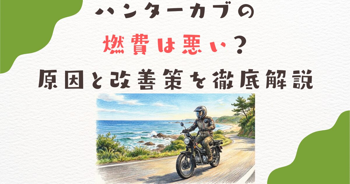 ハンターカブの燃費は悪い？原因と改善策を徹底解説