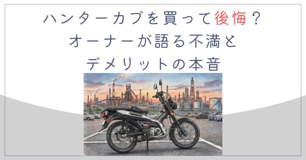 ハンターカブを買って後悔？オーナーが語る不満とデメリットの本音