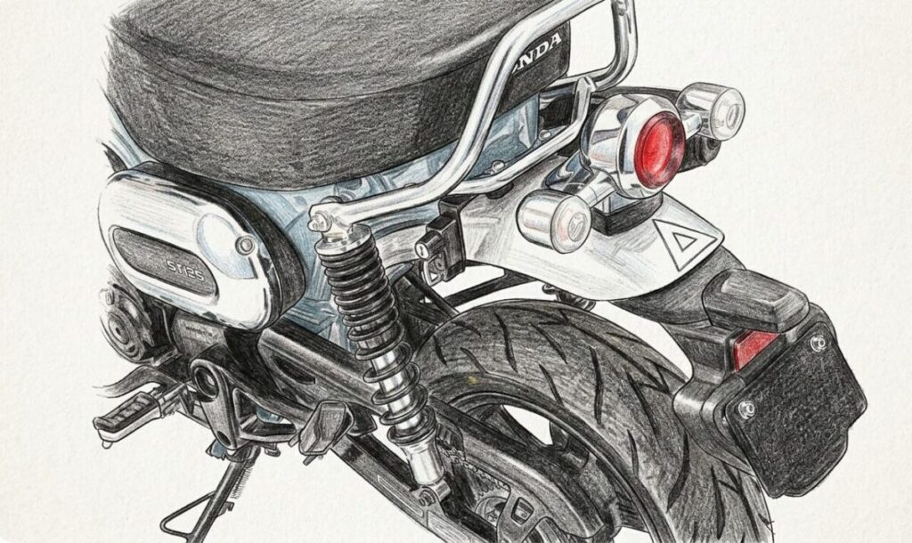 ダックス125のヘルメットホルダー特集