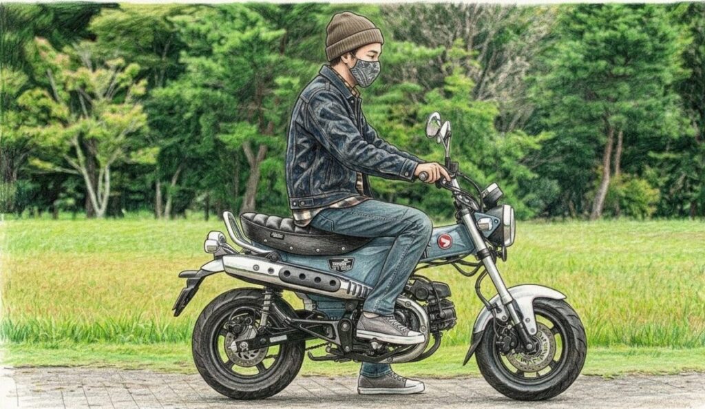 ダックス125のローダウンシートの効果