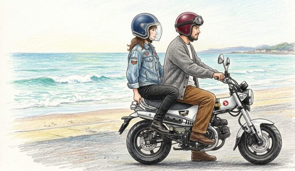 ダックス125の二人乗りに関する法律とカスタム