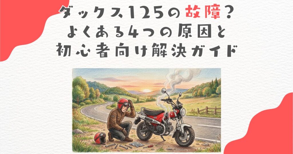 ダックス125の故障？よくある4つの原因と初心者向け解決ガイド