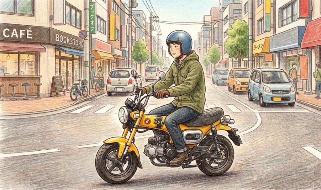 ダックス125の燃費をシーン別に検証