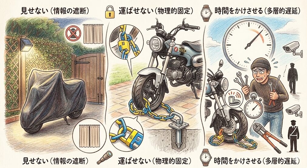 ダックス125の盗難リスクと構造的弱点