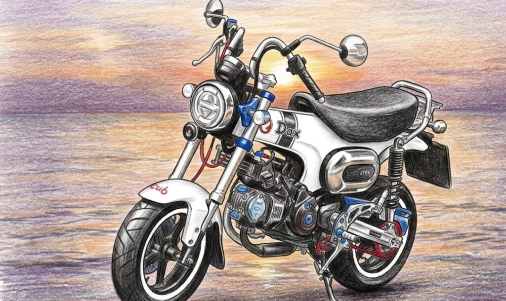 ダックス125の絞りくるくるハンドルの魅力