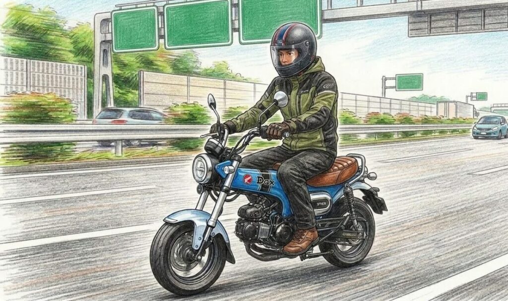 ダックス125をボアアップし高速道路を走る注意点