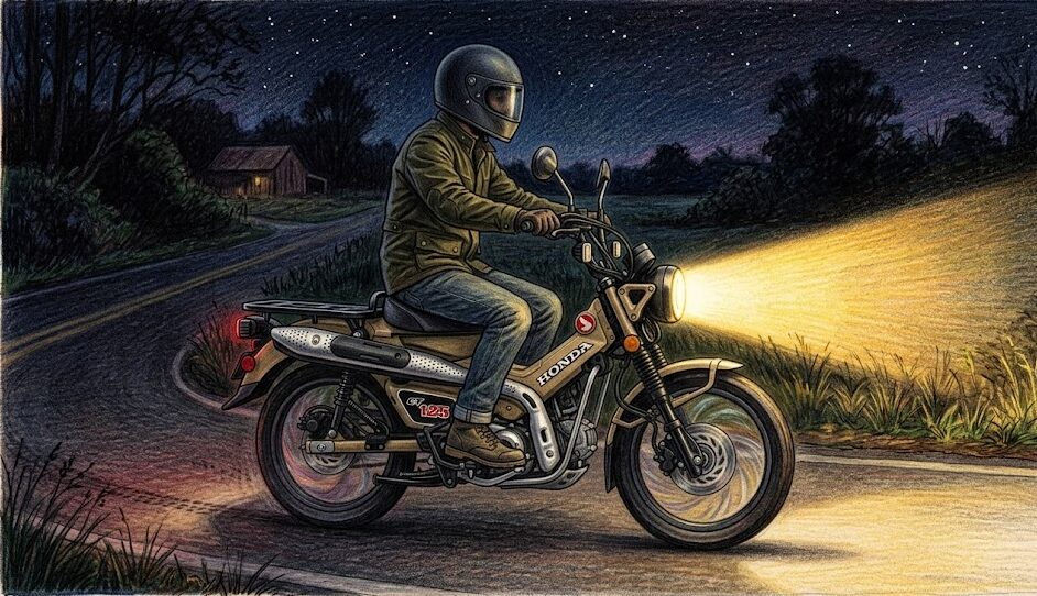 ハンターカブのヘッドライトを明るくする方法