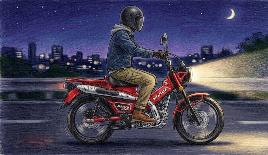 ハンターカブのヘッドライトを明るくする理由