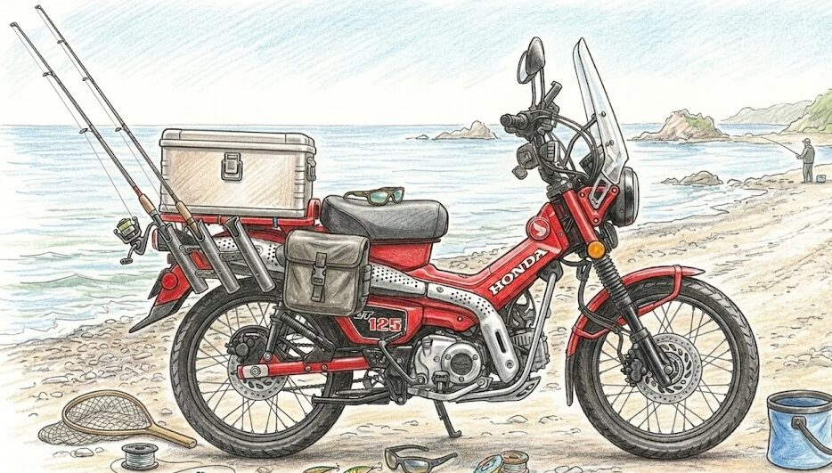 ハンターカブの釣り仕様を快適にする装備