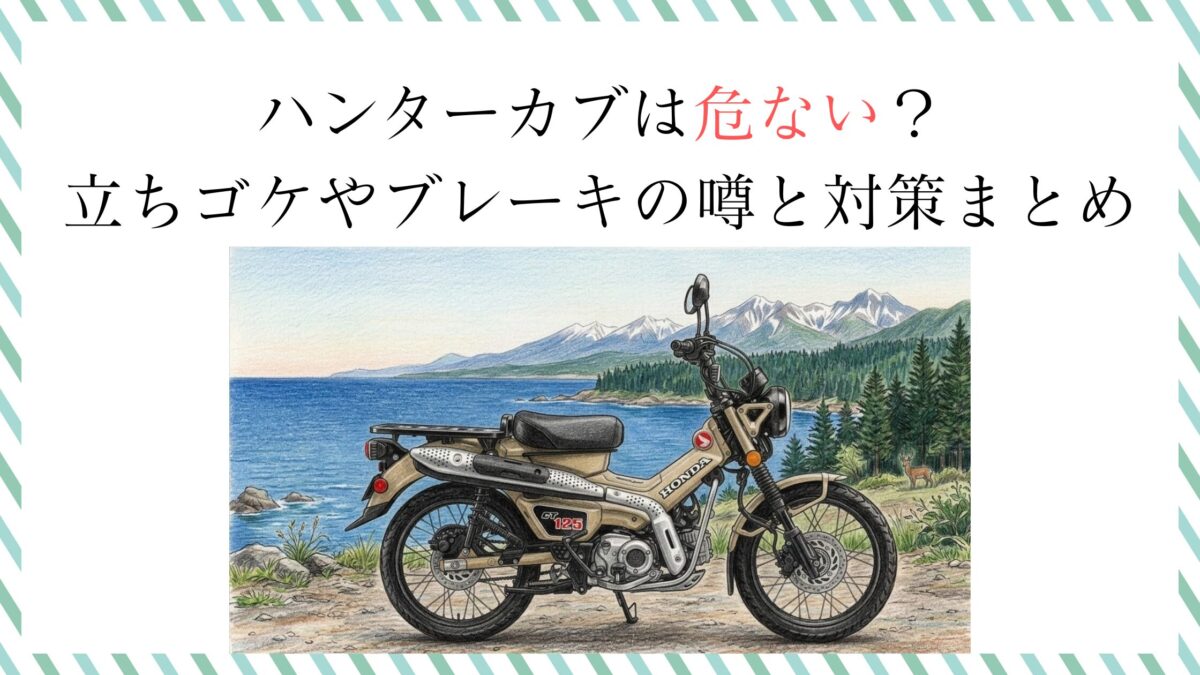 ハンターカブは危ない？立ちゴケやブレーキの噂と対策まとめ