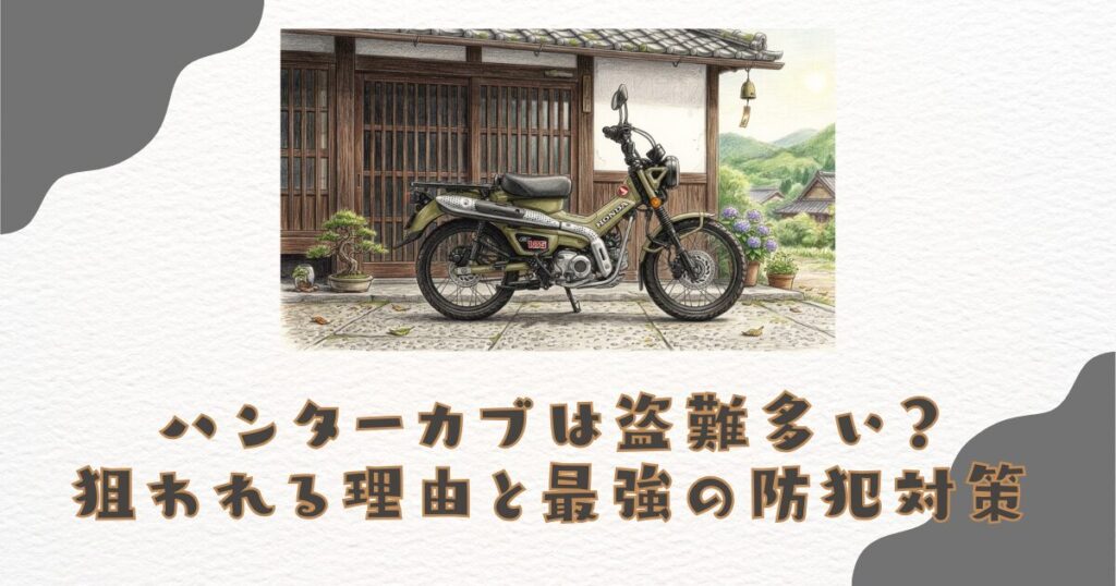 ハンターカブは盗難多い？狙われる理由と最強の防犯対策