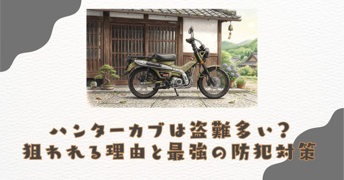 ハンターカブは盗難多い？狙われる理由と最強の防犯対策