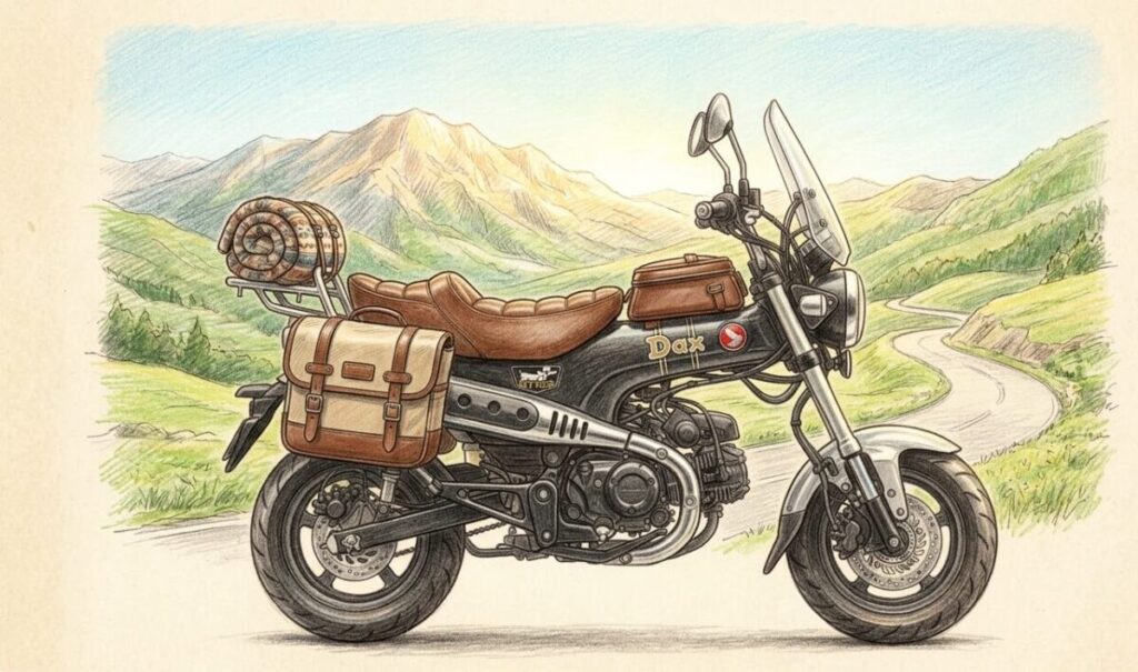 快適なダックス125のツーリング仕様