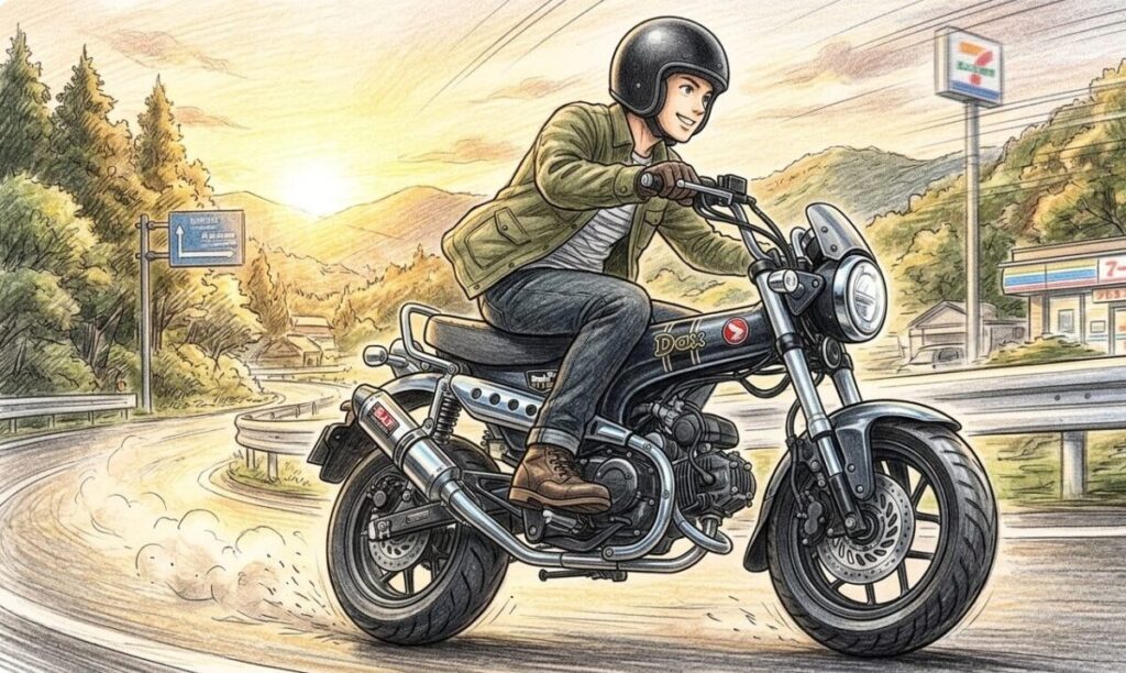 走りを楽しむダックス125のカスタムパーツ