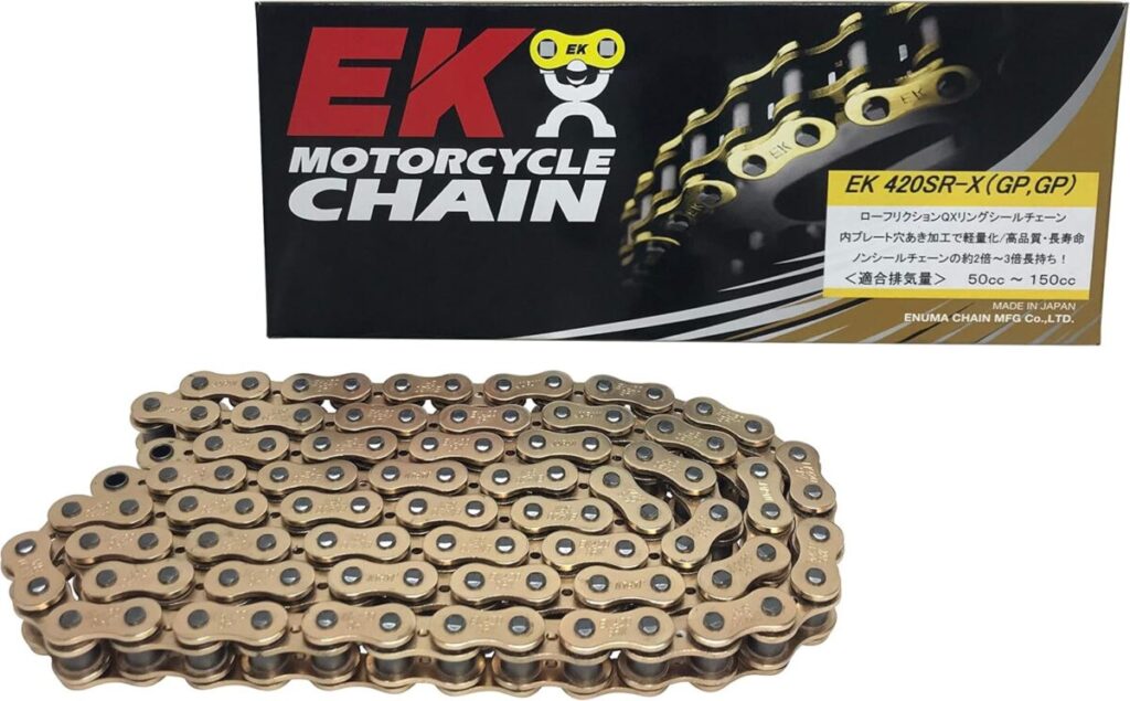 モンキー125のチェーン：EKの太いピンと高い剛性・強度