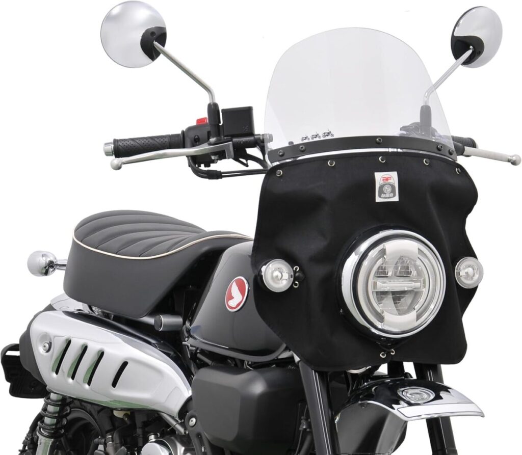 モンキー125の風防：旭風防が誇る抜群の防寒性とレトロ感