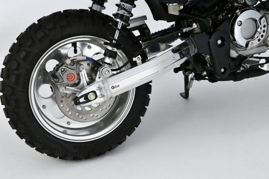 モンキー125のロンスイ化：長さが選べるGクラフト製