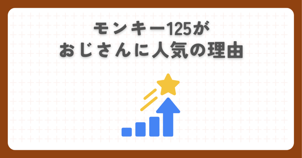 モンキー125がおじさんに人気の理由