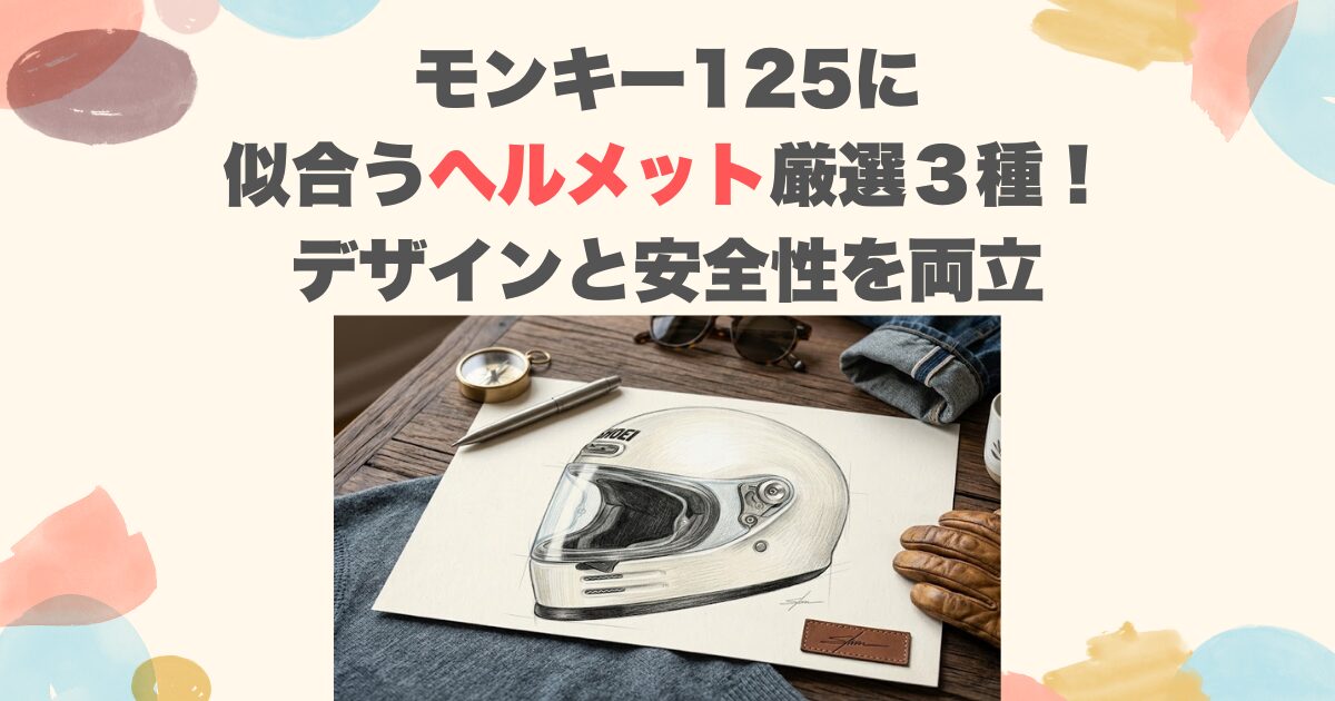 モンキー125に似合うヘルメット厳選３種！デザインと安全性を両立