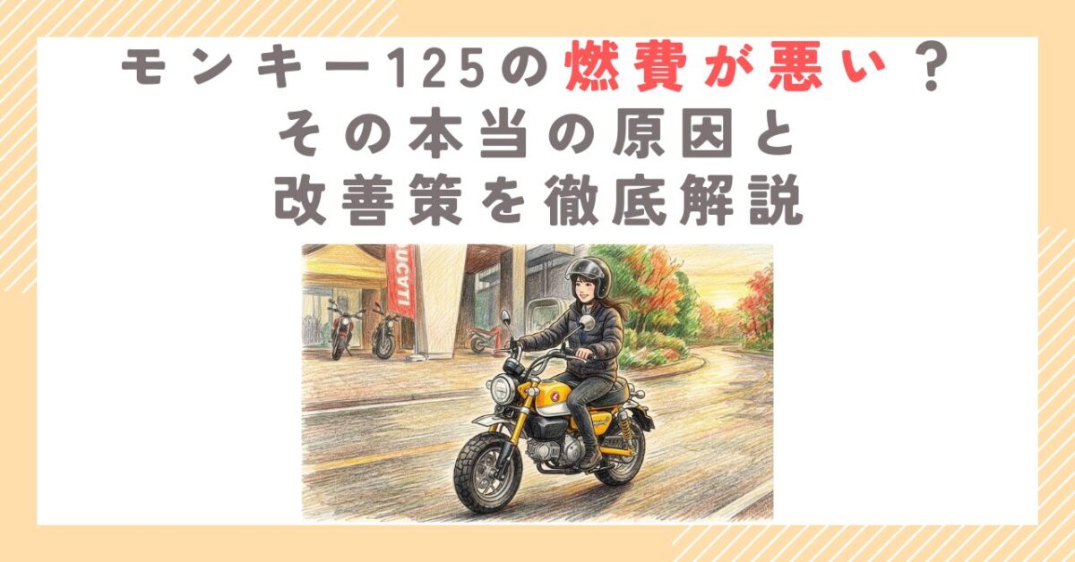 モンキー125の燃費が悪い？その本当の原因と改善策を徹底解説