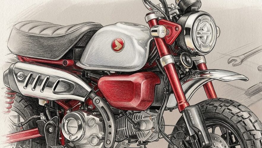 モンキー125のフォグランプ:純正ヘッドライトが暗い悩み