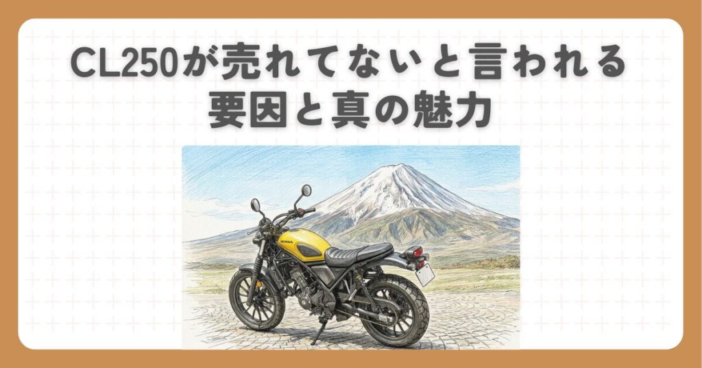 CL250が売れてないと言われる要因と真の魅力