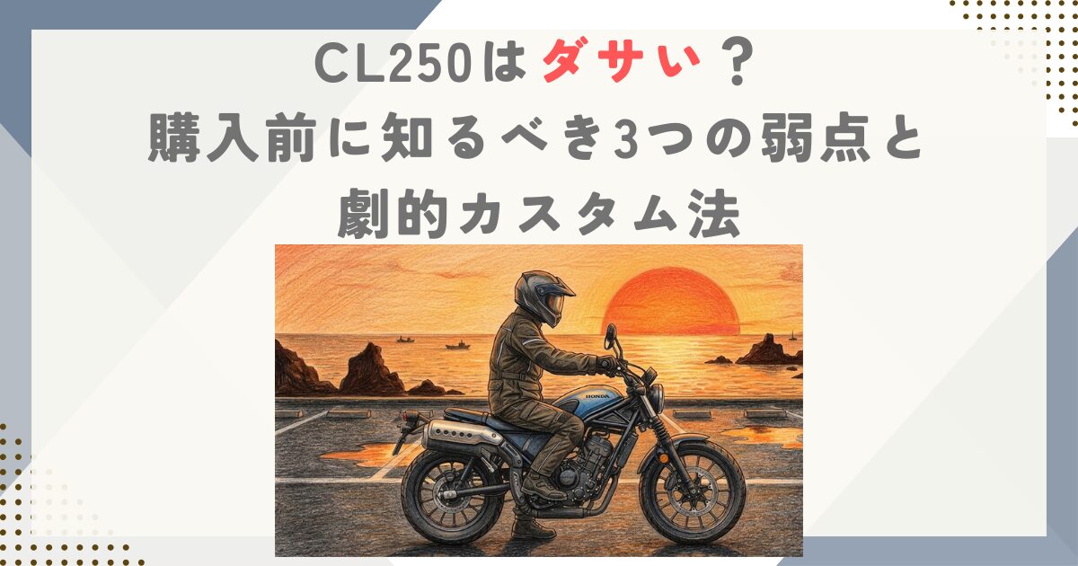 CL250はダサい？購入前に知るべき3つの弱点と劇的カスタム法