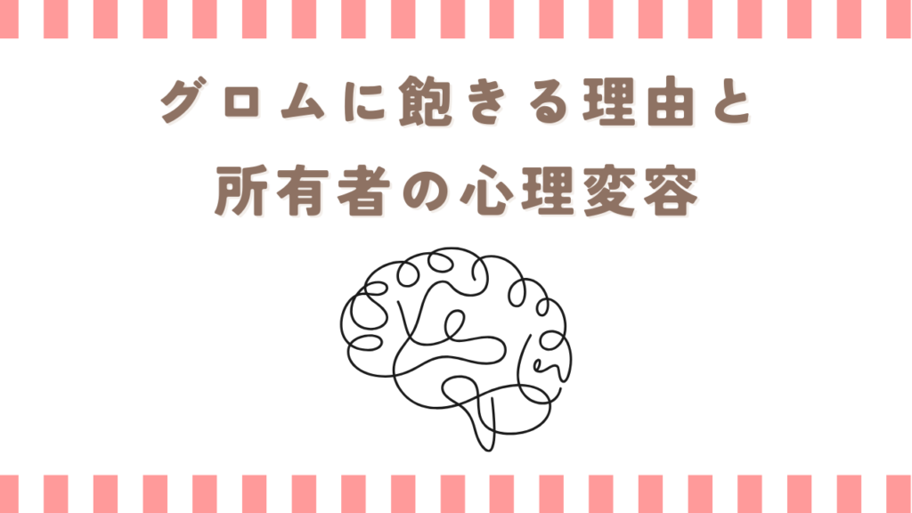 グロムに飽きる理由と所有者の心理変容