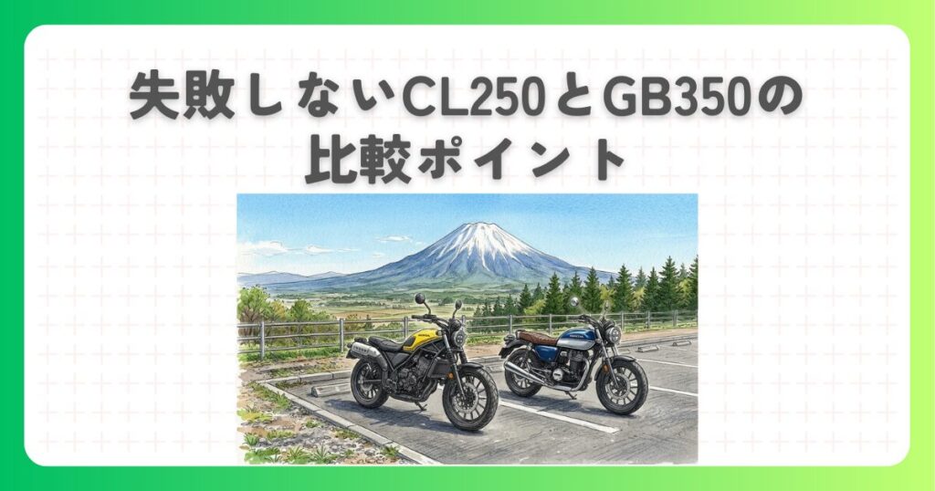 失敗しないCL250とGB350の比較ポイント