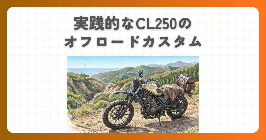 実践的なCL250のオフロードカスタム