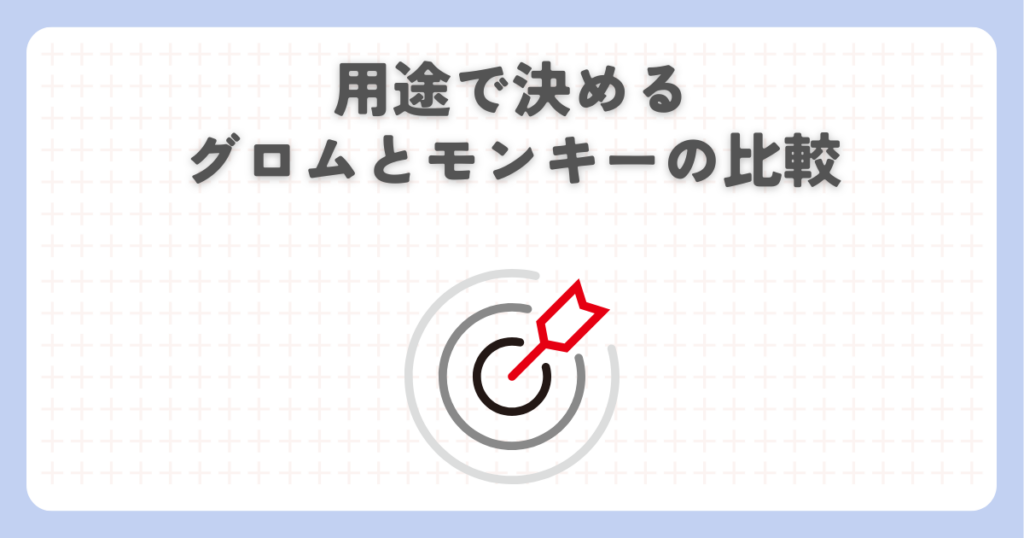 用途で決めるグロムとモンキーの比較